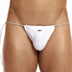 Modus Vivendi Slips De Bain-Slip de Bain Tanga Chameleon Blanc