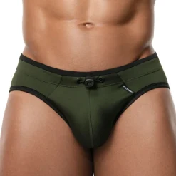 Pump! Slips De Bain-Slip de Bain Tropic Water Kaki