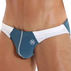 Marcuse Slips De Bain-Slip de Bain Umbra Bleu - Blanc