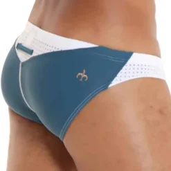 Marcuse Slips De Bain-Slip de Bain Umbra Bleu - Blanc