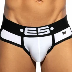 ES Collection Slips-Slip Double Side Coton Blanc - Noir