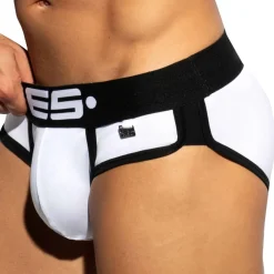 ES Collection Slips-Slip Double Side Coton Blanc - Noir