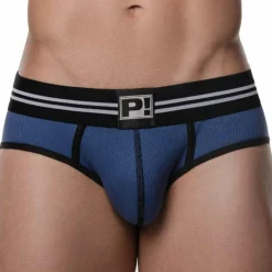 Pump! Slips Sexy|Sous-Vêtements Sport-Slip Empty Bottom Round2 Bleu