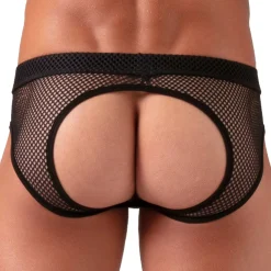 Absolu Male Slips Sexy-Slip Empty Bottom Séduction Noir