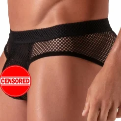 Absolu Male Slips Sexy-Slip Empty Bottom Séduction Noir