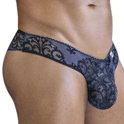 CandyMan Slips Sexy-Slip en Dentelle Bleu Marine