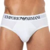 Emporio Armani Slips-Slip Essential Coton Blanc