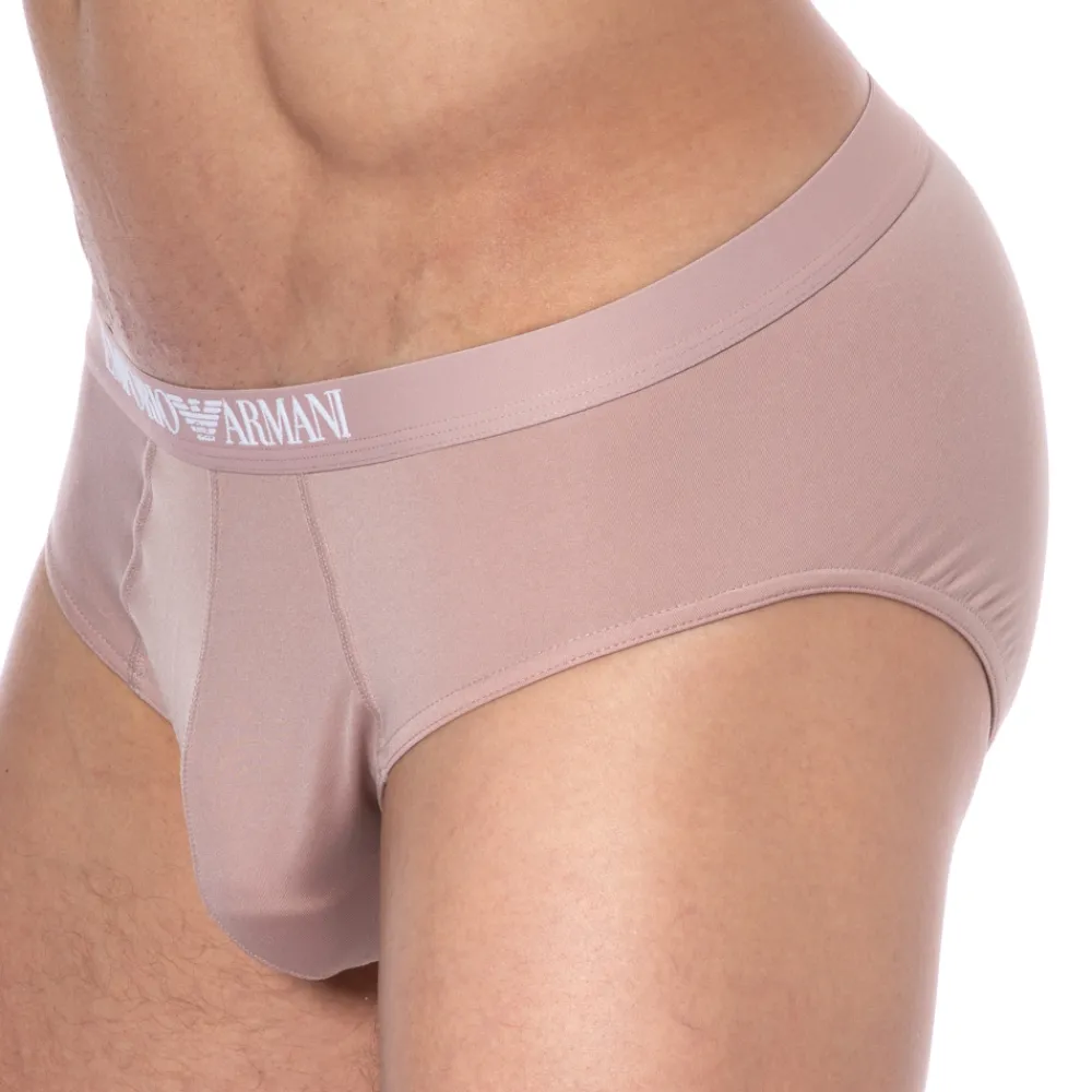 Emporio Armani Slips-Slip Essential Microfiber Beige