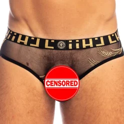 L'Homme invisible Slips Sexy-Slip Freedom Epi d'Or Noir