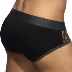 Addicted Slips-Slip Leopard Panels Noir