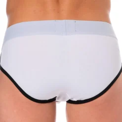 SKU Slips-Slip Logo Coton Blanc