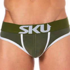 SKU Slips-Slip Logo Coton Kaki