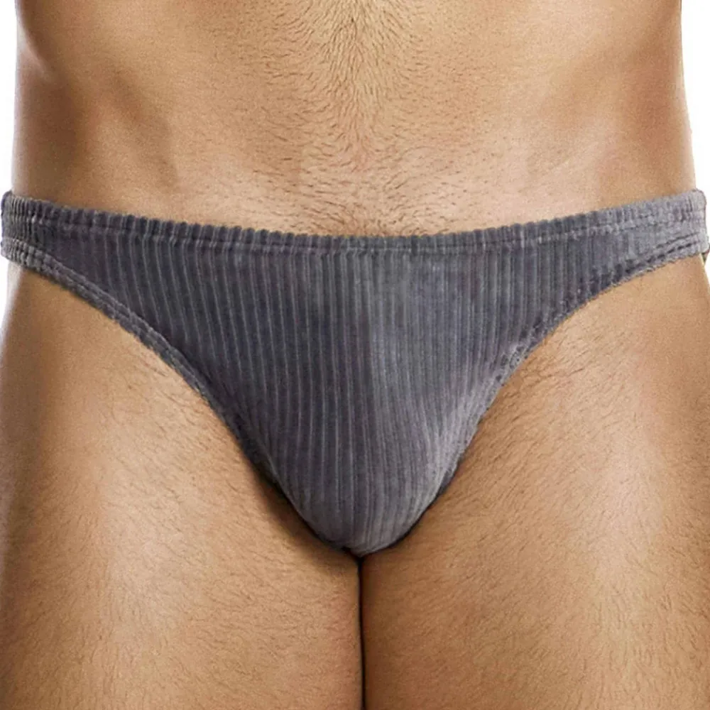 Modus Vivendi Mini Slips|Slips-Slip Low Cut Corduroy Gris