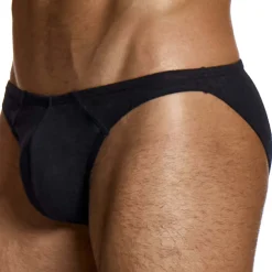 Modus Vivendi Mini Slips|Slips-Slip Low Cut en Lin Noir