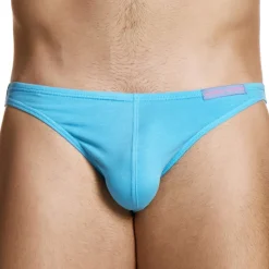 Modus Vivendi Mini Slips|Slips-Slip Low Cut Micro Knit Coton Turquoise