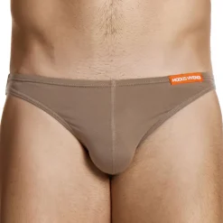 Modus Vivendi Mini Slips|Slips-Slip Low Cut Micro Knit Coton Marron
