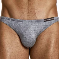 Modus Vivendi Mini Slips|Slips-Slip Low Cut Mohair Gris Chiné
