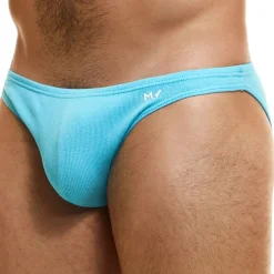 Modus Vivendi Mini Slips|Slips-Slip Low Cut Peace Coton Bleu Turquoise
