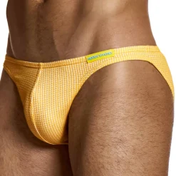 Modus Vivendi Mini Slips|Slips-Slip Low Cut Pied de Coq Jaune