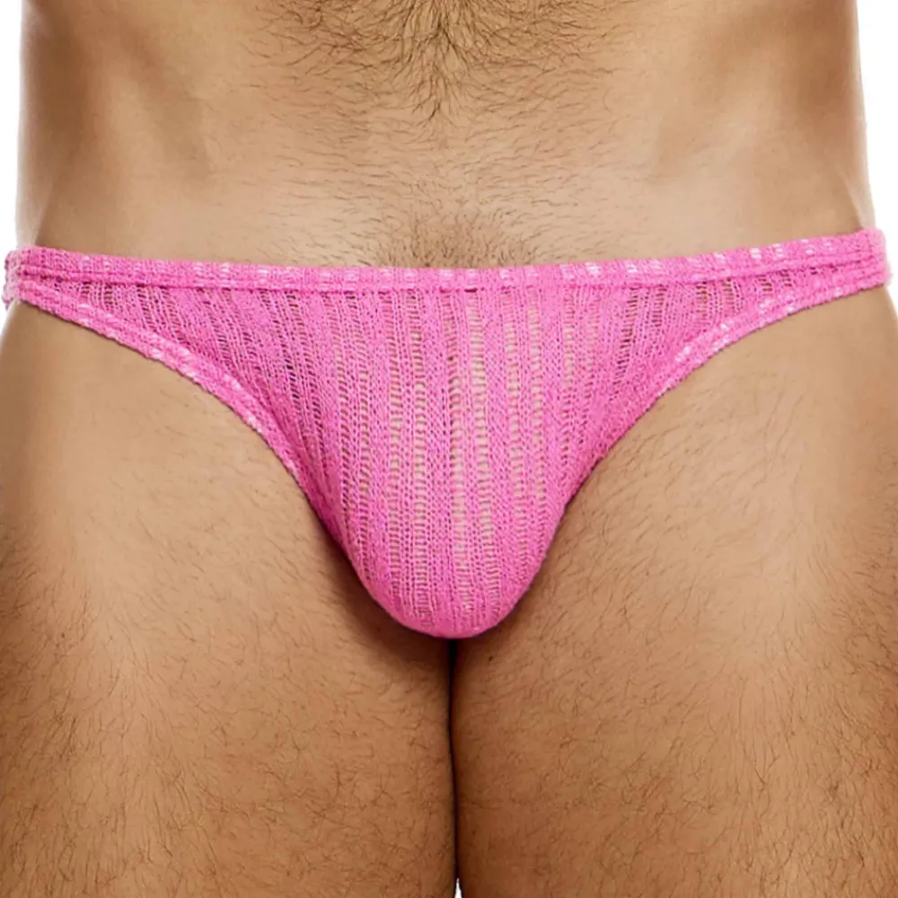 Modus Vivendi Slips Sexy-Slip Low Cut Striped Crochet Rose