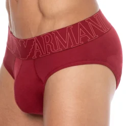 Emporio Armani Slips-Slip Megalogo Coton Rhubarbe