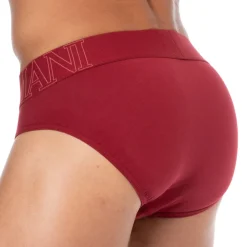 Emporio Armani Slips-Slip Megalogo Coton Rhubarbe