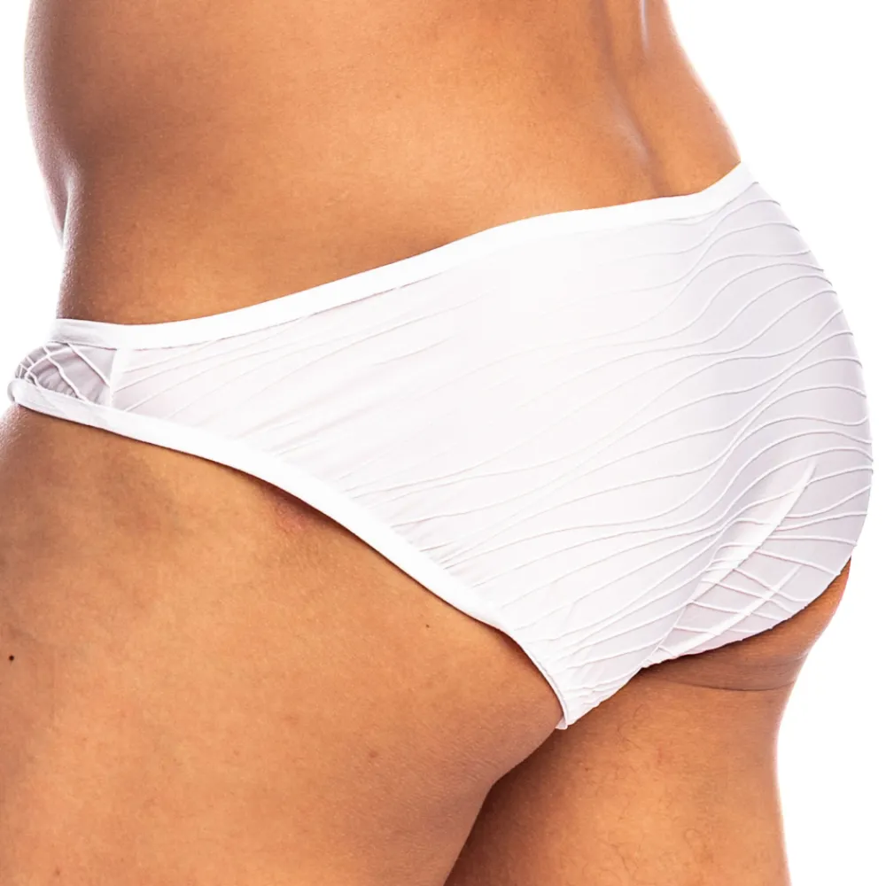 L'Homme invisible Mini Slips|Slips-Slip Micro Plissé Blanc
