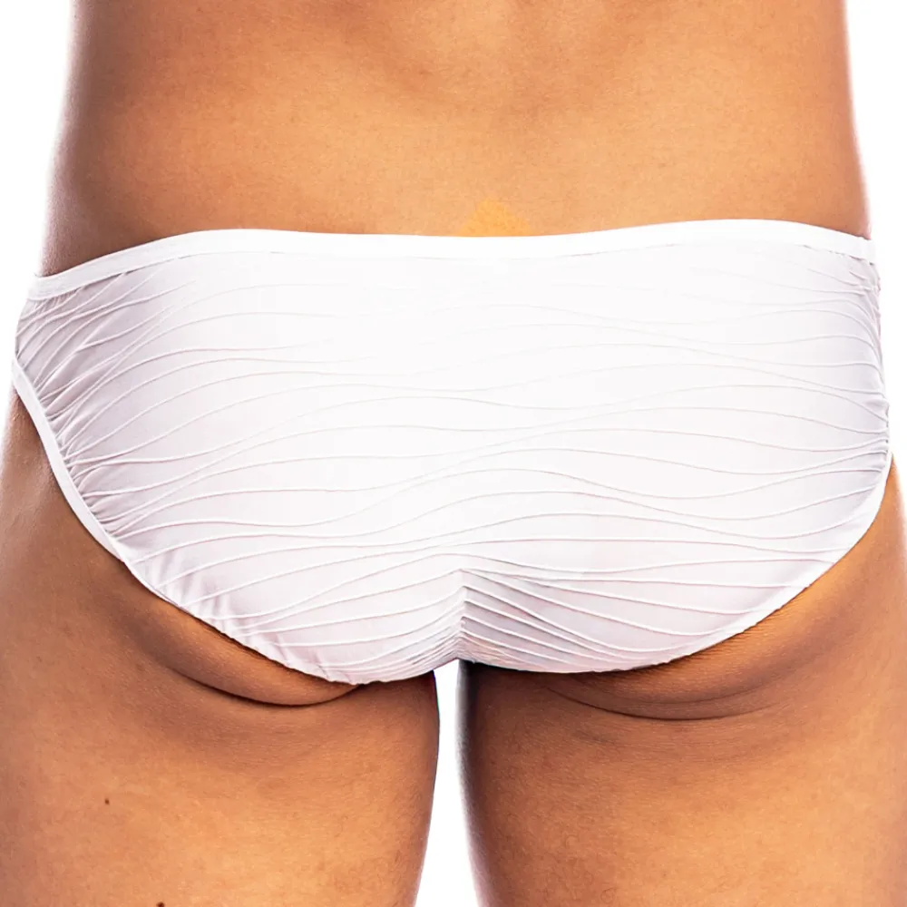 L'Homme invisible Mini Slips|Slips-Slip Micro Plissé Blanc