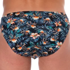SKU Mini Slips|Slips-Slip Mini Coton Floral Bleu Marine