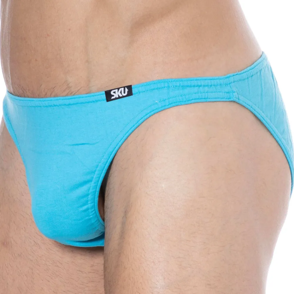 SKU Mini Slips|Slips-Slip Mini Coton Uni Turquoise
