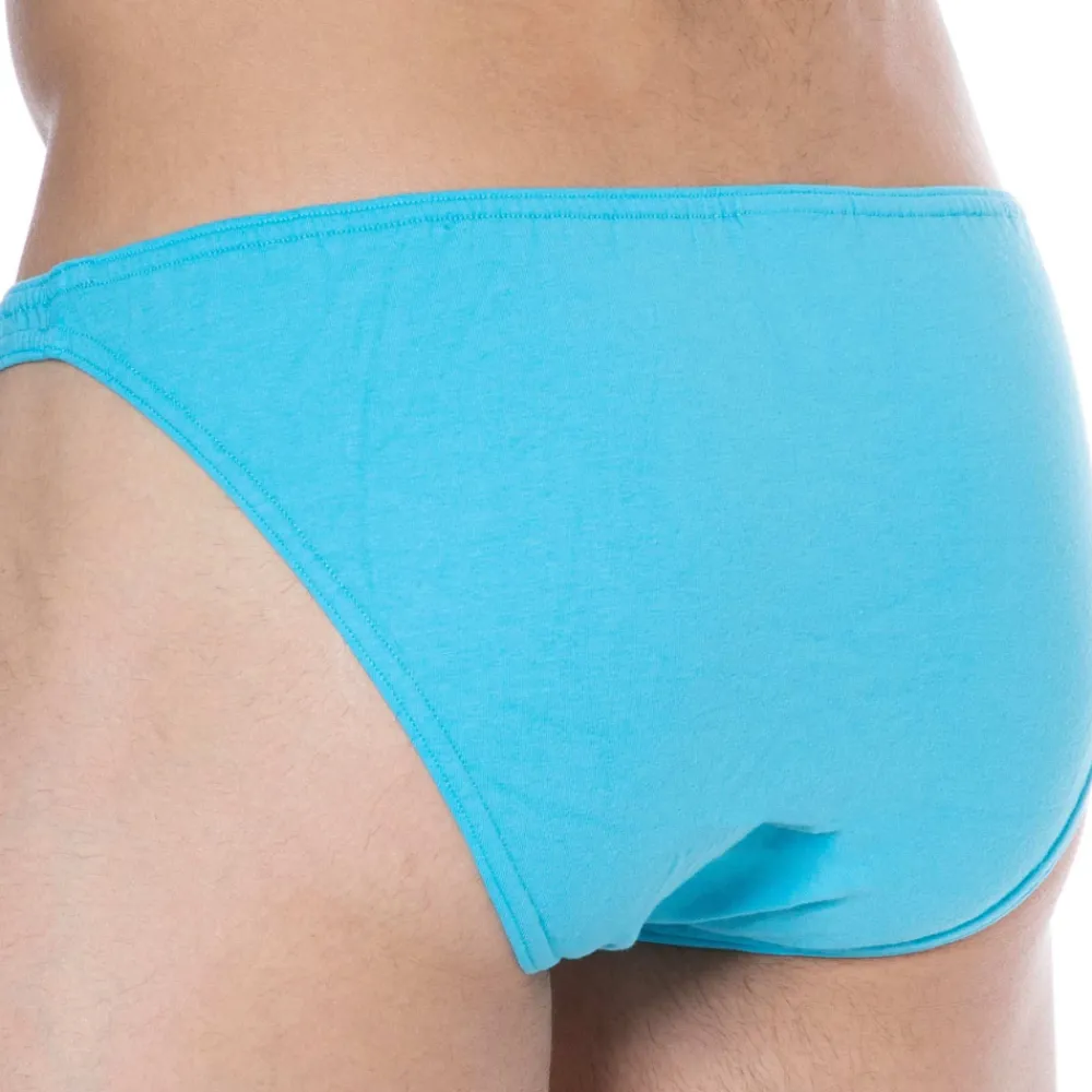 SKU Mini Slips|Slips-Slip Mini Coton Uni Turquoise