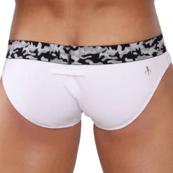 Marcuse Slips-Slip Mosaico Blanc