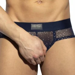 ES Collection Slips Sexy-Slip Net Glitter Bleu Marine