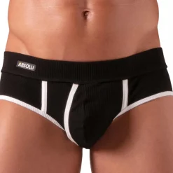 Absolu Male Slips Sexy-Slip Open Versatile Noir