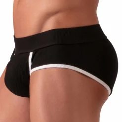 Absolu Male Slips Sexy-Slip Open Versatile Noir