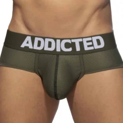 Addicted Sous-Vêtements Push Up|Push Up-Slip Push Up Mesh Kaki