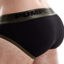 Pump! Slips-Slip Ribbed Vert Militaire