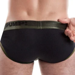 Pump! Slips-Slip Ribbed Vert Militaire