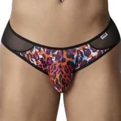 CandyMan Slips Sexy-Slip Résille Léopard