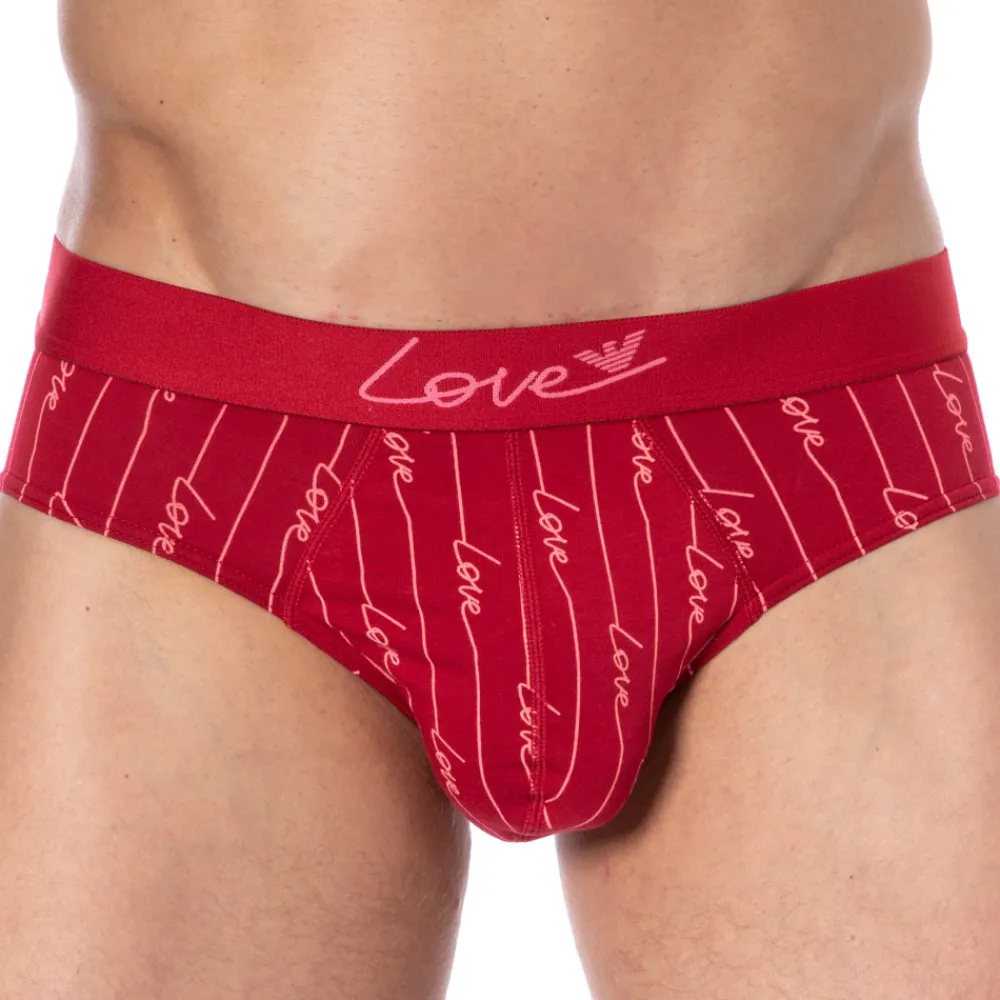 Emporio Armani Slips-Slip Saint-Valentin Imprimé Rouge