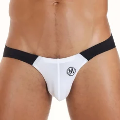 Marcuse Mini Slips|Slips-Slip Savoy Blanc - Noir