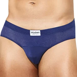 Intymen Slips Sexy-Slip Shadow Mesh Marine