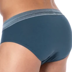 Emporio Armani Slips-Slip Shiny Logoband Bleu