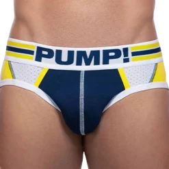 Pump! Slips-Slip Sportboy Recharge Bleu Marine - Jaune