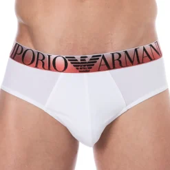 Emporio Armani Slips-Slip Superfine Coton Blanc