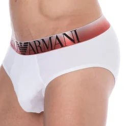 Emporio Armani Slips-Slip Superfine Coton Blanc