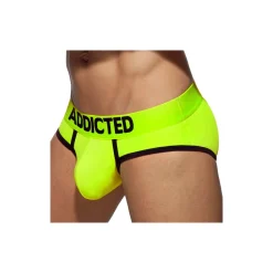 Addicted Slips Sexy|Push Up-Slip Swimderwear Cockring Jaune Fluo