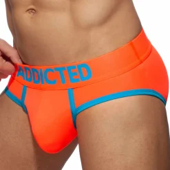 Addicted Slips Sexy|Push Up-Slip Swimderwear Cockring Orange Fluo