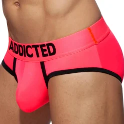 Addicted Slips Sexy|Push Up-Slip Swimderwear Cockring Rose Fluo