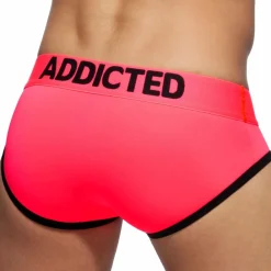 Addicted Slips Sexy|Push Up-Slip Swimderwear Cockring Rose Fluo
